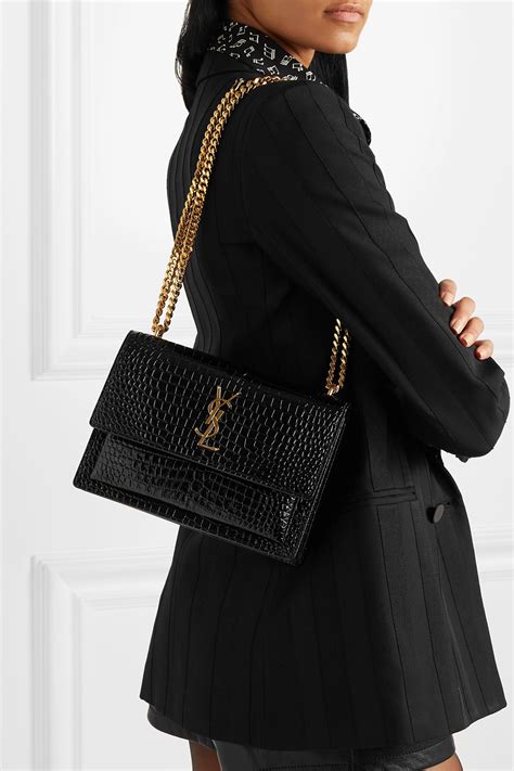 sunset small ysl|ysl sunset bag crocodile.